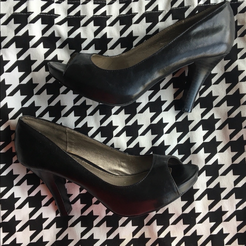 Fergalicious black leather High heels